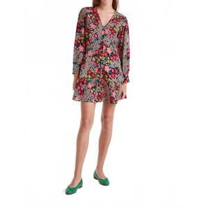 NEW COMPANIA FANTASTICA garden print mini dress in giardino print